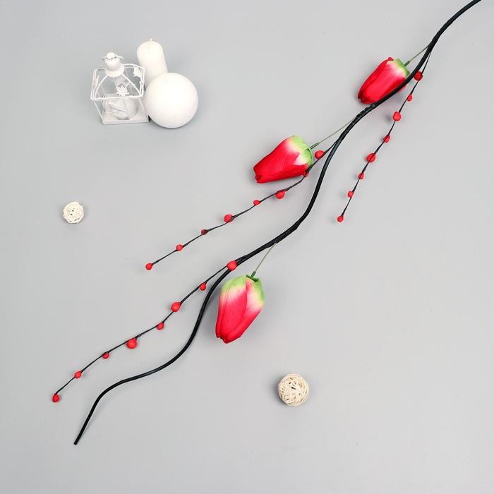 Декор тинги "Тюльпаны роскошь" 150 см, микс