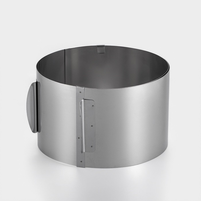 Форма для выпечки и выкладки с регулировкой размера TAS-PROM «Круг», h=12 см, d=16-30 см, нержавеющая сталь