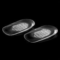 Подпяточники для обуви, с протектором, силиконовые, 10×6 см, пара, прозрачные