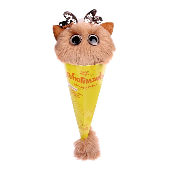 Мягкая игрушка «Лупоглазики. Кэнди-плюш: Пончик» с питомцем