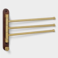 Держатель для полотенец Stölz Hölzern Premiere, ореховое дерево, алюминий, коричневый