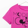 Футболка детская укороченная «Icon» Минни Маус, цвет розовый