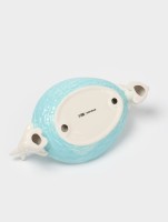 Блюдо сервировочное Доляна «Зайка», 30×16.5×10 см, доломит, голубой