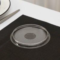 Контейнер одноразовый ПР-Т-85Д, круглый, крышка, d=11 см, цвет золотистый