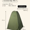 Палатка туристическая для душа и туалета maclay, 150×150×210 см, автоматическая, трекинговая, однослойная, зелёная
