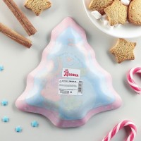 Блюдо сервировочное Доляна «Ёлочка», 18×17,5×1,8 см