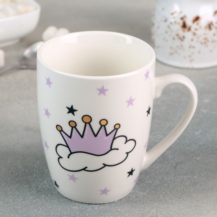 Кружка Доляна «Принцесса», 350 мл, 12,5×8,8×10,5 см