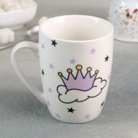 Кружка Доляна «Принцесса», 350 мл, 12,5×8,8×10,5 см