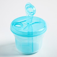 Контейнер пищевой для хранения детского питания, дозатор 3 секции, от 0 мес., цвета МИКС