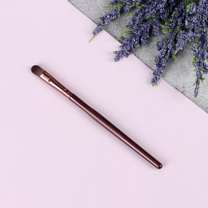 Кисть для макияжа «Brush СOFFEE», 13,5 см, цвет коричневый