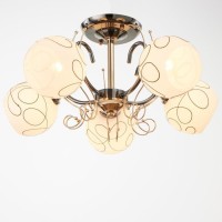 Люстра 6591205/5 E27 40Вт черный-золото 56х56х24 см BayerLux