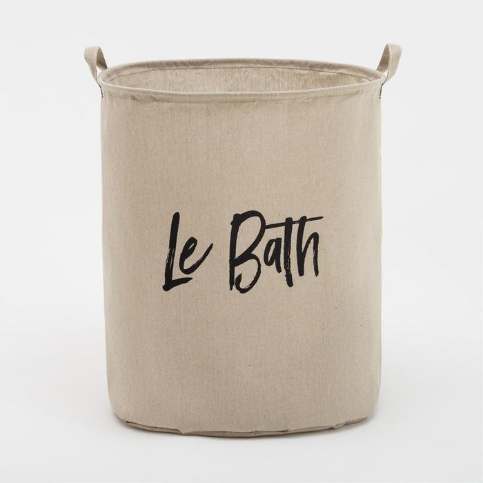 Корзина текстильная Этель "Le bath", 45*55 см Корзина текстильная Этель "Le bath", 45*55 см