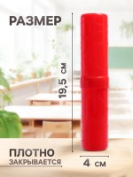 Пенал - тубус Calligrata, 40×195 мм, пластиковый, красный
