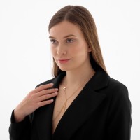 Цепочка на тело женская «Крестики» 4 нити, цвет золото