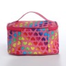 Косметичка-сундучок на молнии, с ручкой, цвет розовый Косметичка-сундучок на молнии, с ручкой, цвет розовый