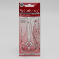 Ножницы маникюрные, прямые, узкие, 9,5 см, на блистере, цвет серебристый, 041