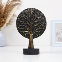 Фигура "Древо Жизни" 16х5х17см, черный с позолотой