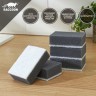 Набор губок для мытья посуды Raccoon, 5 шт., с частицами угля, 8.8×6×3 см, серый