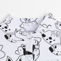 Комбинезон Крошка Я "Dogs", рост 68-74 см, цвет белый