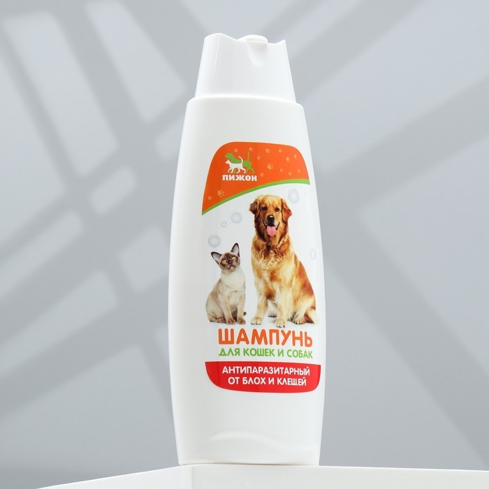 Шампунь "Пижон" антипаразитарный от блох и клещей, для кошек и собак, 250 мл