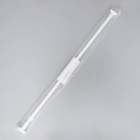 Карниз для ванной комнаты, телескопический, 140–260 см, усиленный, цвет белый