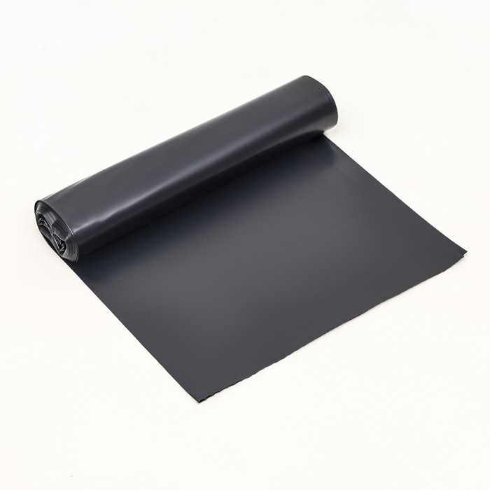 Мешки для мусора в рулоне «UpakLand» 60 л, черные, ПВД, толщина 40 мкм, 10 шт., 50×80 см