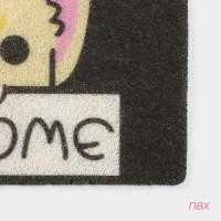 Коврик придверный Доляна «Корги», грязезащитный, 40×60 см, МИКС