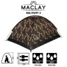 Палатка туристическая 2-местная maclay fisht sme 2, 205×150×105 см, трекинговая, однослойная, цвет МИКС