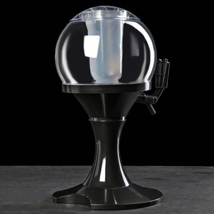 Башня пивная «Сфера», 3 л, цвет чёрный