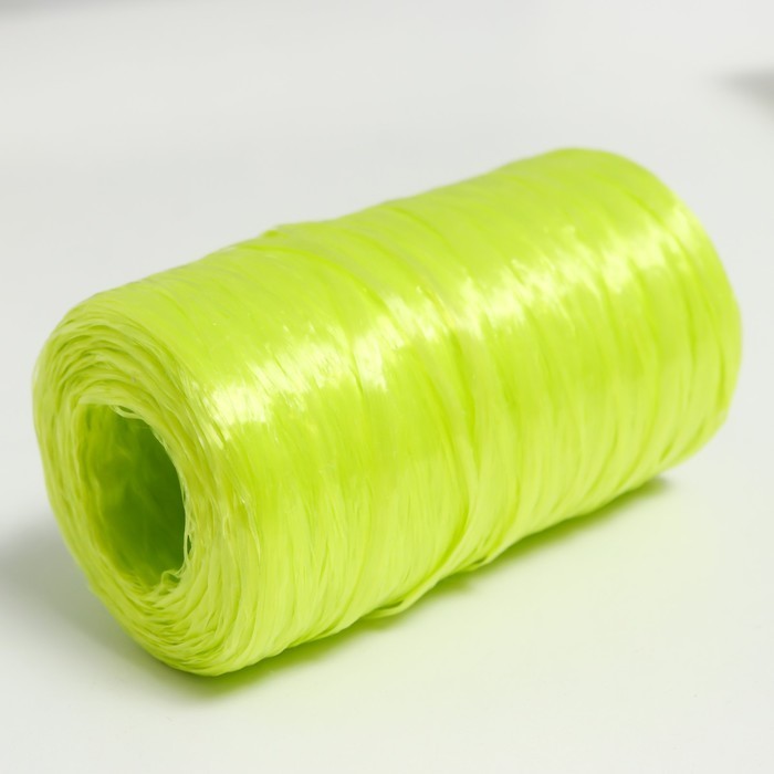 Пряжа "Для вязания мочалок" 100% полипропилен 300м/75±10 гр (лайм)