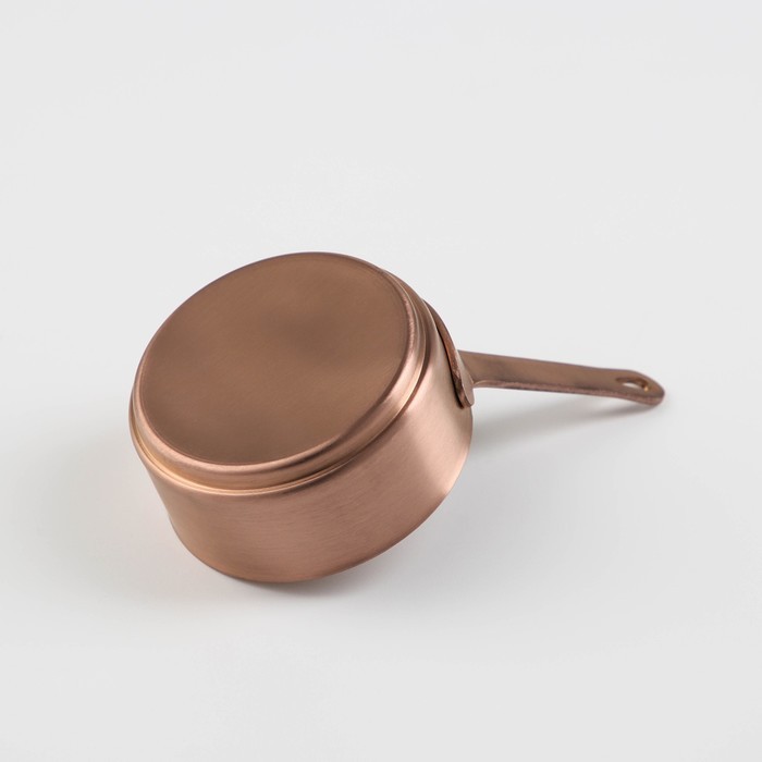 Ковш, 120 мл, 7×7×3,5, марка стали 304, металлическая ручка, цвет серебряный