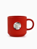 Кружка новогодняя керамическая «Снежинка», 350 мл