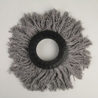 Насадка для швабры с отжимом - центрифугой Доляна, хлопок, 15.6×2 см, серая