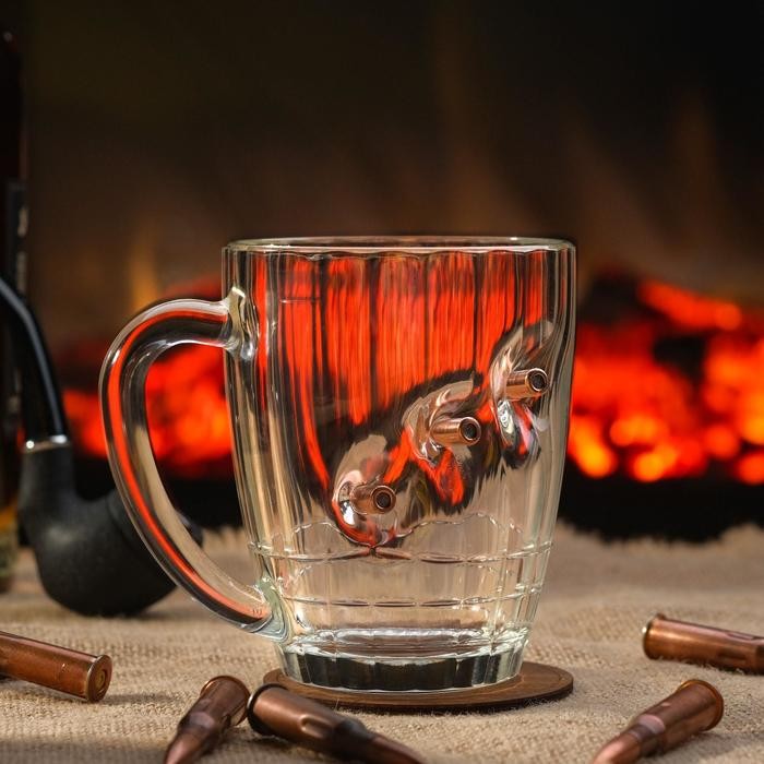 Кружка пивная с пулей «Непробиваемая», 500 мл Кружка пивная с пулей «Непробиваемая», 500 мл