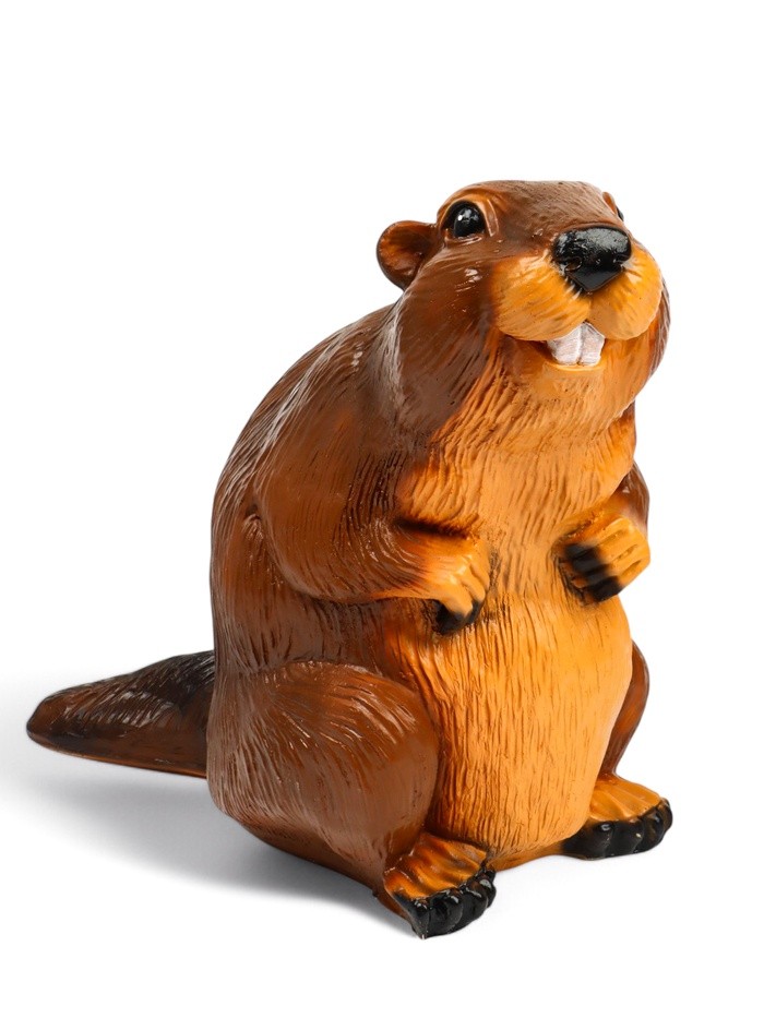 Садовая фигура из полистоуна «Бобер», 43×38×24 см