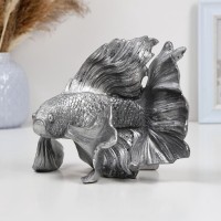 Фигура "Рыбка" 21х14х15см, серебро с посеребрением