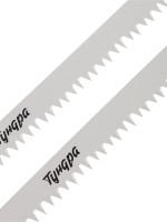 Полотна по дереву для сабельной пилы ТУНДРА, HCS, 215/240×5 мм, 2 шт.
