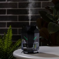 Увлажнитель воздуха Luazon HM-12 «Волк», ультразвуковой, 650 мл, 2 Вт, погружной, USB, чёрный