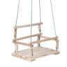 Качели подвесные, деревянные, сиденье 30×40см