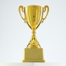 Кубок 092, наградная фигура, золото, подставка пластик, 19.8 см