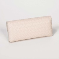 Футляр для очков на резинке, салфетка, цвет чёрный