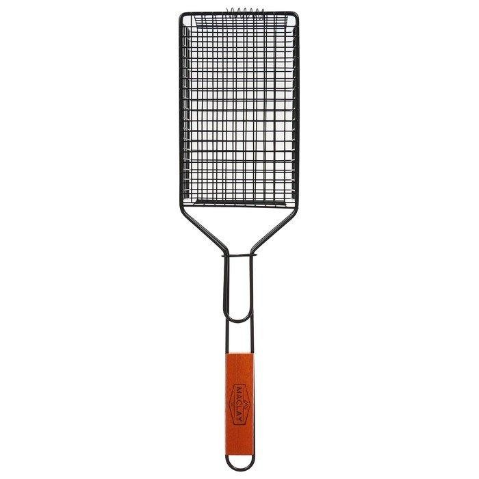 Корзина для барбекю maclay, 23×14 см, нержавеющая сталь, для мангала