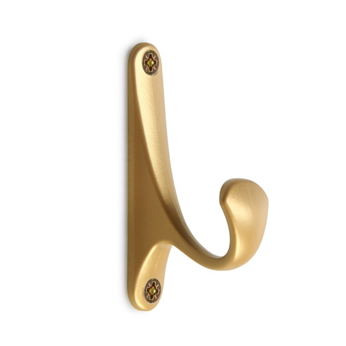 Крючок мебельный CAPPIO CLASSIC, однорожковый, цвет матовое золото