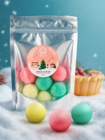 Бомбочки для ванны «Чудеса рядом», 6 шт. по 20 г, рождественский пирог, URAL LAB