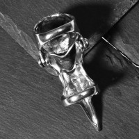 Кольцо «Коготь» волк, цвет чернёное серебро, 20 размер