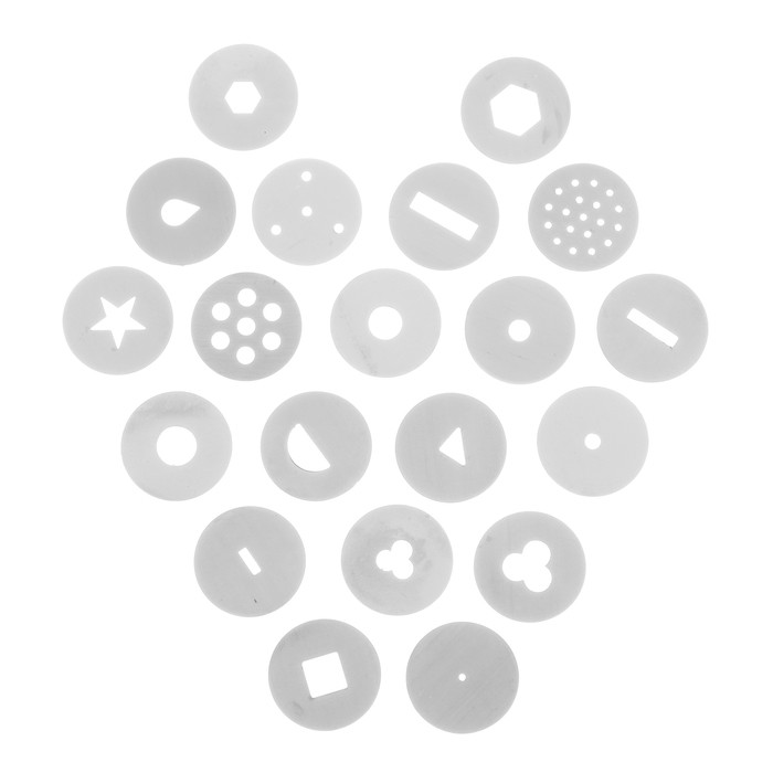 Экструдер металлический для пластики, винтовой, 19 насадок Экструдер металлический для пластики, винтовой, 19 насадок