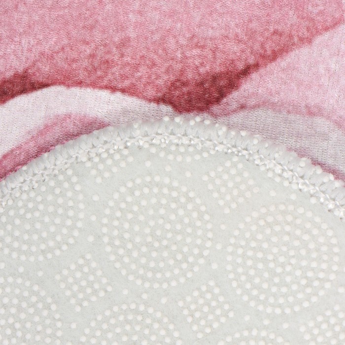 Коврик для ванной Этель Bloom with grace 67х57±2см, 100% п/э, велюр