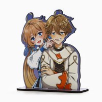 Фигурка аниме «Близнецы», 11,4 х 14 см, дерево