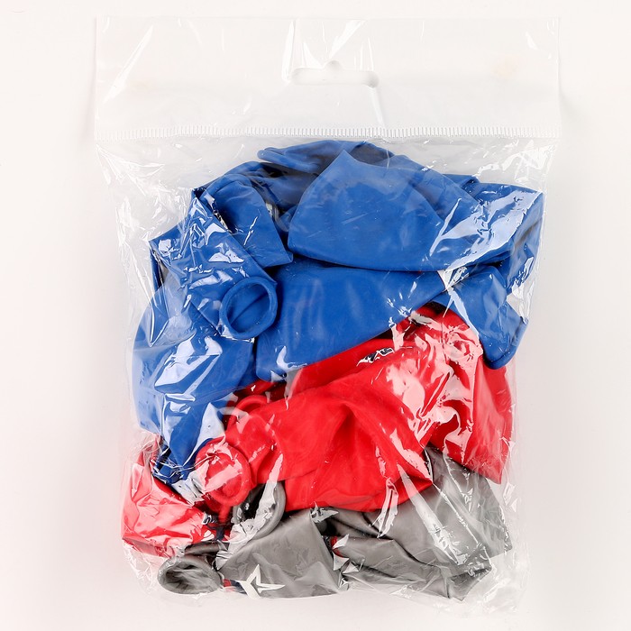 Воздушные шары латексные 12" «С 23 февраля. Сильному духом», 25 шт., МИКС