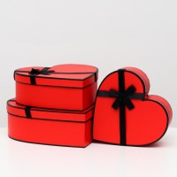 Набор подарочных коробок 3 в 1 «Сердца», 33×32×11.5 - 26×25×9.5 см